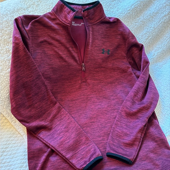 Under Armour Men's Burgundy Zip-Up Sweater - Picture 1 of 1
